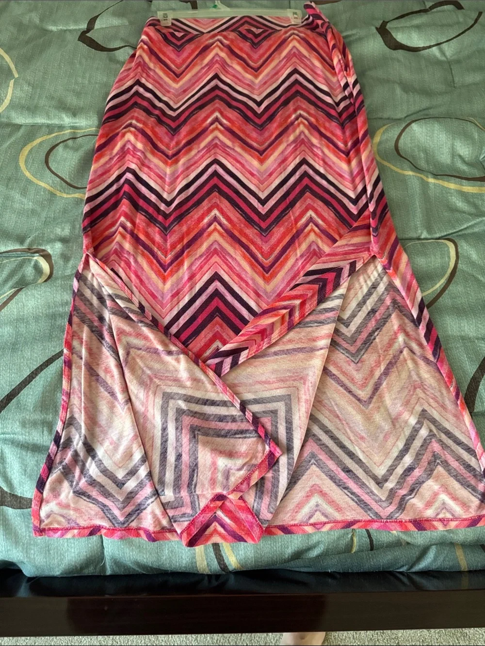 a.n.a Pink & Purple Chevron Maxi Skirt - Picture 2 of 4